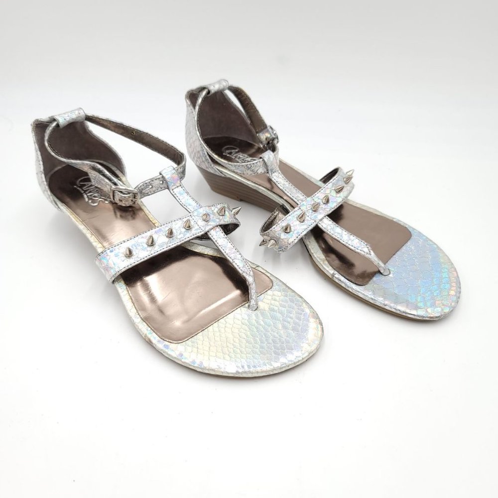 Carlos Womens Ankle T-Strap Sandals 6